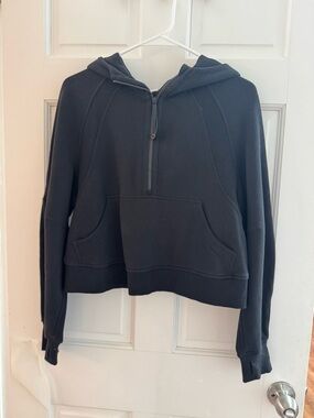 Lululemon Black Hooded Half-Zip Women's Sweater
